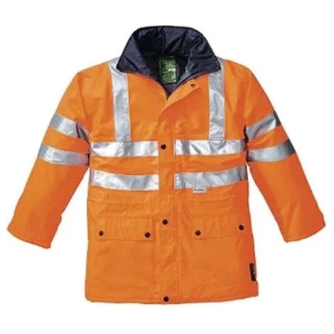 Giaccone/Parka antipioggia arancio A.V. Reflexite mis. "L"